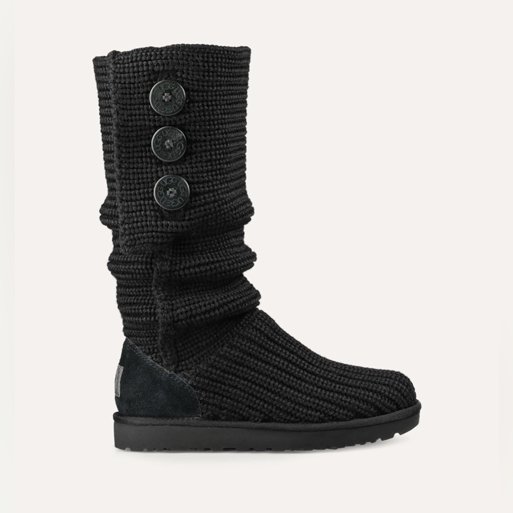UGG Classic Cardy Boot - Black - Size 9